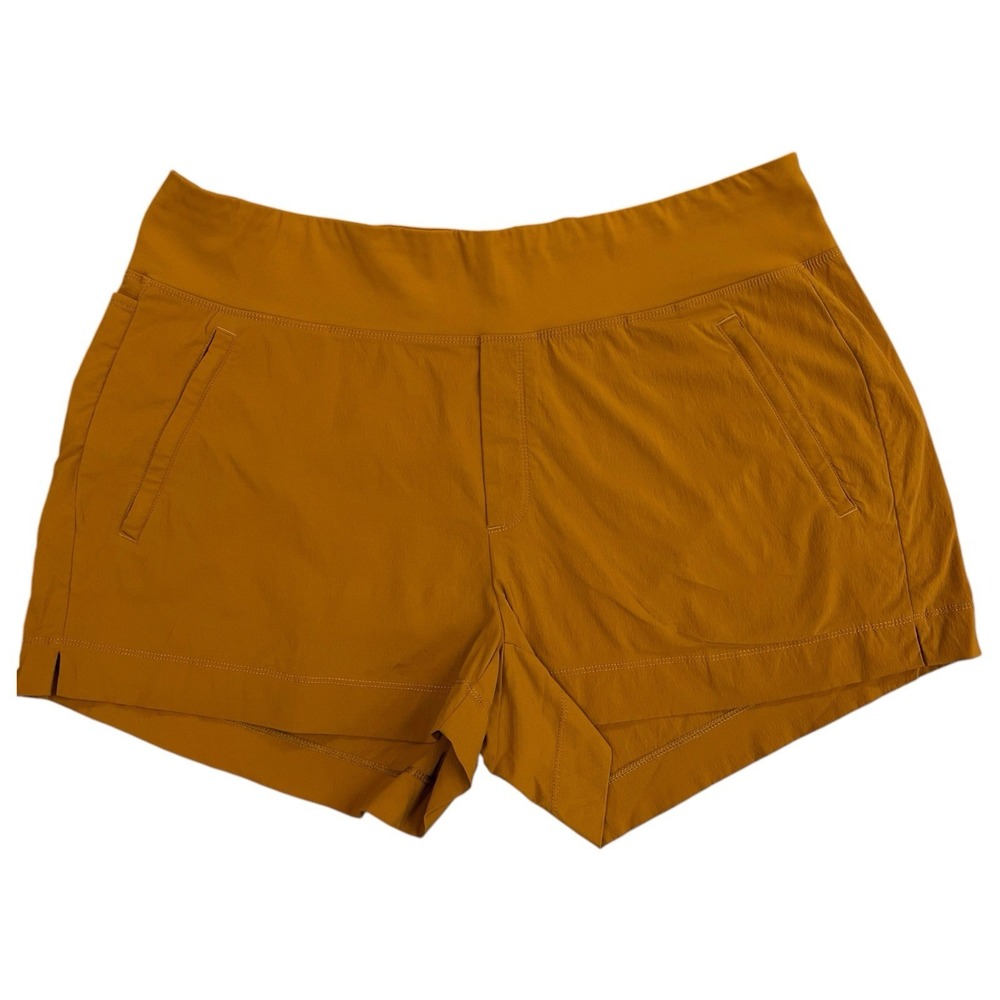 Athleta Womens Size 18 Trekke North Short Rusty Brown Athleisure Workout Pockets